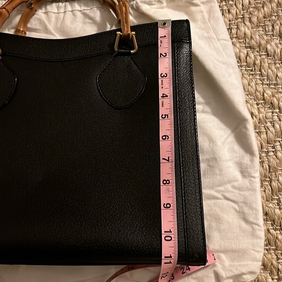 Authentic Gucci Diana large bamboo bag in black leather - Picture 9 of 10